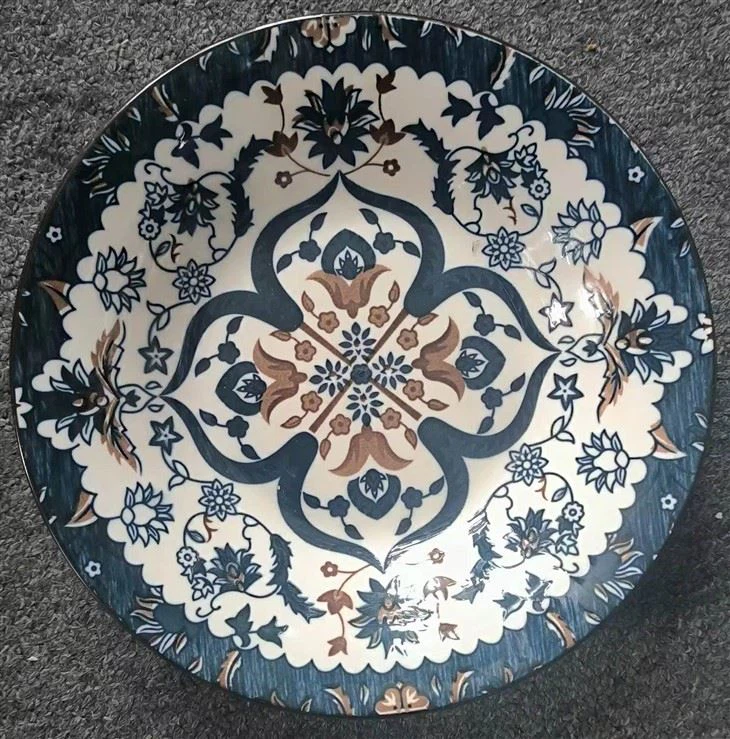 Two Colors Pad Printing Soup Plate